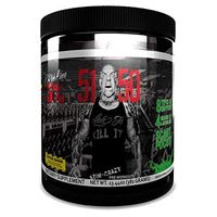 Rich Piana 5% Nutrition 5150 High Stimulant Pre-Workout Powder Supplement, 6 Caffeine Sources for Energy, Extreme Focus, N-Acetyl L-Tyrosine, Beta-Alanine, 30 Servings (Int'l Version) (Green Apple)