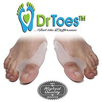 Dr Toes® Bunion Relief Pain Treatment Big Toe Hallux Corrector Protector 2 in 1 Pack