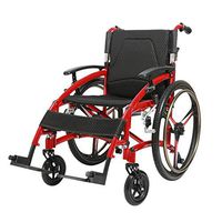 Xue Yang Shop Lightweight Wheelchair with Flip Up Desk Arms (for Easy Transfer), Adjustable & Easy Release Footrests, Safety Anti-Tippers, Self-Propelled Wheelchairs 450 lbs/200kg Weight Capacity