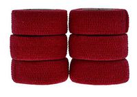 Andover Flexible Sports Tape Wrap (6 Pack), Red, 1"