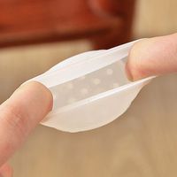 Furniture Silicon Protection Cover, Chair Leg Caps Silicone Floor Protector Round Furniture Table Feet Covers, Table Covers Anti-Slip Prevent Scratches, Wood Floor Protector (4-Pieces, Transparent)