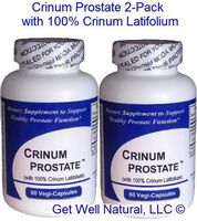 Crinum Prostate 2-Pack (120 Total Capsules) 100% Concentrated Vietnamese Crinum Latifolium, Contains NO Synthetic fillers Such as Silicon Dioxide, Talc, Magnesium Sterate, etc.
