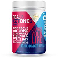 Real Ketones Prime D+ Keto BHB (Beta-Hydroxybuterate) and MCT Exogenous Ketones Powder Low Carb Ketogenic Drink to Boost Energy and Mental Clarity (Lemon Twist) (28 Serving)