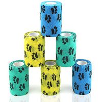 AUPCON Cohesive Bandages Self Adhesive Bandage Vet Wrap Bulk Self Adherent Wrap Non-Woven for Pets Animals & Ankle Sprains & Swelling Supply, FDA Approved 4 Inches x 5 Yards