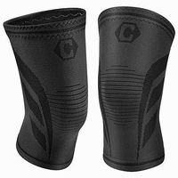 CAMBIVO 2 Pack Knee Brace, Knee Compression Sleeve Support for Men and Women, Running, Hiking, Arthritis, ACL, Meniscus Tear, Sports, Home Gym (Jet Black,X-Large)