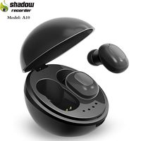 Wireless Earbuds Shadow A10 Bluetooth Headphones Sport Stereo Headset Noise Canceling SweatProof Earphone Outdoor Running Portable Bluetooth Earphones (Frosted Black)