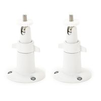 LEDMOMO 2 Pcs Security Camera Wall Mount Adjustable Indoor and Outdoor Mount for Arlo Arlo Pro Arlo Pro 2 CCTV Camera and Other Camera (White)