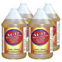 XL-12 High Power Acid Cleaner formulated to remove rust stains oxidation from concrete, fiberglass, stone, tile as well as brass.-4 gallon case