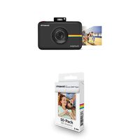 Polaroid Snap Touch Portable Instant Print Digital Camera (Black) with Polaroid 2x3ʺ Premium ZINK Zero Photo Paper 50-Pack