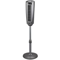 Lasko 2535 52″ Space-Saving Pedestal Tower Fan with Remote Control - Features Built-in Timer and Wide Spread Oscillation