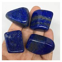 131.2g, 1.1"-1.6", 4pcs, Natural Lapis Lazuli Tumbled Glassy Polished, LT25