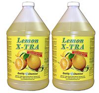 Lemon X-tra concentrated deodorizer and odor eliminator with pleasant lemon scent.-2 gallon case