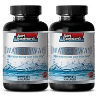 Metabolism Booster Powder - Water Away Pills - Help Reduce Excess Water - Blood Pressure Natural Supplements - 2 Bottles (120 Capsules)
