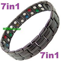 Titanium Magnetic Germanium Energy Power Energy Bracelet Jade Copper Magnet 7in1 22589