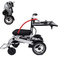 SZeao Lightweight Folding Electric Wheelchair Compact Portable Smart Travel Scooter brushless Dual Motor 640w Lithium Battery 20ah Aluminum Frame