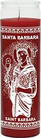 Indio Products St Barbara Red Candle - Silkscreen 1 Color 7 Day