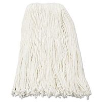 O'Dell Premium Cut-End Wet Mop Heads, Rayon, 16oz, White, 12/Carton, New