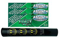 Herb Airtight Tube Pocket Protector with Juicy Jay's Absinth 1.25 Flavored Hemp Rolling Papers 3 Count DC Crafts Nation- Happy Face