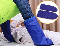 LUCKYYAN 1 Pair Shift Assisted Massage Decompression Gloves - Bedridden Patients Move Slip Cloth -Single Layer -55×21cm,Blue