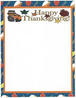 Happy Thanksgiving Stationery Printer Paper 26 Sheets