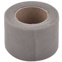 uxcell Polyester Wedding Feast Tutu Gift Handicraft Tulle Spool Roll 2 Inch x 25 Yards Gray