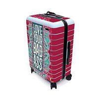 MightySkins Skin for Away The Bigger Carry-On Suitcase - Badass Love | Protective, Durable, and Unique Vinyl Decal wrap Cover | Easy to Apply, Remove, and Change Styles | Made in The USA