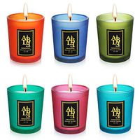 YYHC Scented Candle Gift Set – (6 x 2.2 Oz / 70g) - Soy Wax with Essential Oils – for Stress Relief and Relaxation