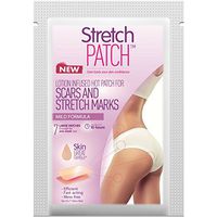 Stretch Patch MILD Formula, Lotion Infused Hot Patch for Scars and Stretch Marks - Sensitive Skin, 7 ea (10x 18 cm)
