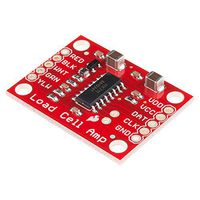 SparkFun Load Cell Amplifier - HX711 Small Breakout Board Read Load Cells to Measure Weight Four-Wire Wheatstone Bridge Configuration Connect to sensors Build Scale Process Control Presence Detection