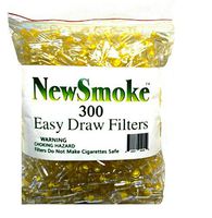 NEW SMOKE 300 Disposable Cigarette Filters - Bulk Economy Pack 300 Filters