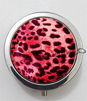 BlackKey Leopard Print Pattern 3-Compartment Decorative Pocket Gift Box Case Organizer for Pill, Color 1 -1910