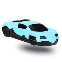 Mintu USB Mini MP3,Super Cute Car USB Mini MP3 Player Light Build in Speaker Speaker Support 2/4/8/16GB/32GB Micro SD TF Card + Earphone (Blue)