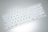 HQF Silicone Laptop Keyboard Cover - Soft Rubber Keyboard Skin Protector for MacBook Air 13" / Pro 13" 15" / Pro Retina 13" 15"(White)