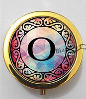 BlackKey Letter O 3-Compartment Decorative Pocket Gift Box Case Organizer for Pill, Color 2 -1404