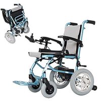 ZZYYZZ Electric Wheelchair, Folding with Electric Power or Manual Wheelchair Dual Control System,Can Be On The Plane,Suitable for The Elderly, The Disabled,RightHand
