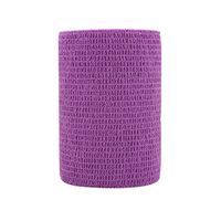 COMOmed Self Adherent Cohesive Bandage Latex FDA Approved 3"x5 Yards First Aid Bandages Stretch Sport Athletic Wrap Vet Tape for Wrist Ankle Sprain and Swelling,Purple(6 Rolls)