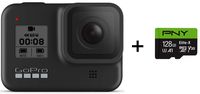 GoPro HERO8 Black + PNY Elite-X 128GB U3 microSDHC Card (Bundle)
