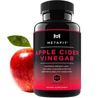 Apple Cider Vinegar Pills for Weight Loss - 60 ACV Capsules for Natural Detox Cleanse Diet - Extra Strength 1250mg Daily Supplement for Women & Men by METAFIT