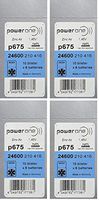 Power One Size 675 MERCURY FREE Hearing Aid Batteries, 4 Pack (60 Batteries)