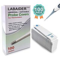 100 Pack Sterile Digital Thermometer Probe Covers, Disposable Universal Electronic Thermometer Cover, Safe Thermometers Sleeve Prevent Cross-Contamination, Hygienic Hospital-Grade Thermometers Sleeve