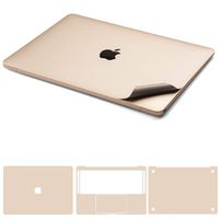 Leze - 5-in-1 Full Body Cover MacBook Skin Protector Decals Sticker for Apple MacBook Air 13-inch 13.3" A1466 & A1369 - Gold