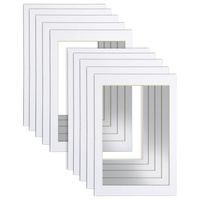 24x36" White Picture Mats with Core Bevel Cut Frame Mattes for 20x30" Pictures- Pack of 10