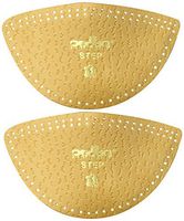 Pedag Step 16647 Symmetrical Self Adhesive Arch Support Inserts, Tan Leather, Extra Large