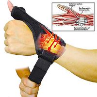 Thumb Brace Splint, Broken Finger Splint with Wrist Support Spica, Carpal Tunnel Pain Relief Adjustable and Breathable for Arthritis and Tendinitis Man - Women
