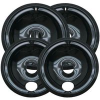 Kitchen Basics 101: 2 of WB31M20 and 2 of WB31M19 Range Cooktop Porcelain Drip Pan Bowls Replacement for GE 4 Piece Set
