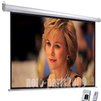 Motorized Electric Auto Projector Projection Screen 16:9 Home Theater HDMI HD Automatic Remote Control