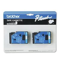 Brother P-Touch - TC Tape Cartridges for P-Touch Labelers, 1/2w, Blue on White, 2/Pack TC-22 (DMi PK