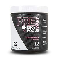 MDRN Athlete PreWRKT | Keto Friendly Pre-Workout | Enhanced Energy | Focus | Strength | Endurance | Incredible Pump & Blood Flow | Watermelon Gummy (40 Scoops) (Watermelon Gummy)