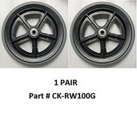 Wheels (Pair) 8" Grey Rear for NOVA 307/309/319 Models with SN#"K"