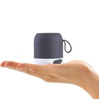 Ultra-Portable Small Bluetooth Speaker Waterproof, 10-Hour Playtime, 5-Watt Driver for Enhanced Bass, 66-Foot Range, Mini Wireless Speaker for Outdoor Hiking Camping Beach, iPhone, Built-in Mic-Gray